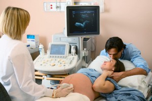 Pregnant Woman Getting an Ultrasound